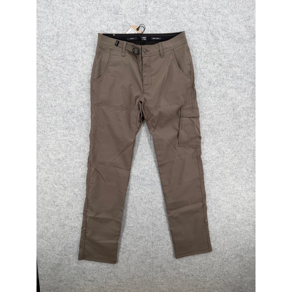 NWT Prana Men's Mud Brown Stretch Zion Straight Outdoor Hiking Pants Size 30/32